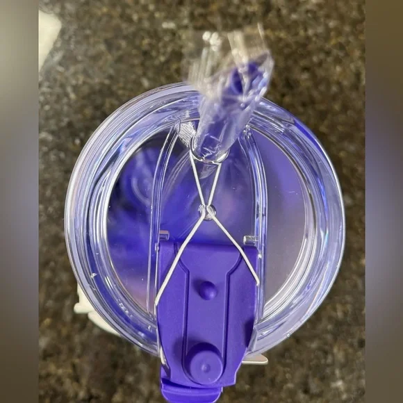 Dunkin' Summer 2024 Ombre Plastic Insulated 24oz Tumbler PURPLE - NWT - Picture 3 of 4